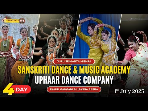 Odissi dancers at Niladri Mahotsav Day 4 Dance event, Jagannath Mandir